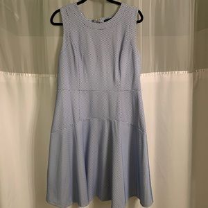 Tommy Hilfiger blue and white sleeveless dress